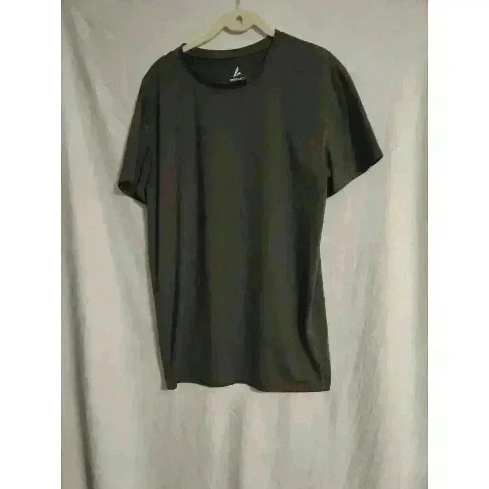 BSN Sport Mens Performance Apparel Size Extra Large Gray  Short Sleeve Shirt